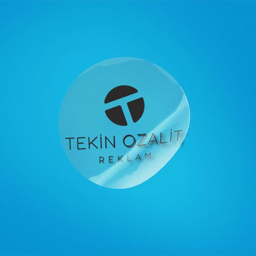 Yuvarlak Kesim Şeffaf Sticker / Etiket - 2